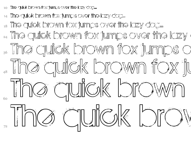 The Maple Origins font waterfall
